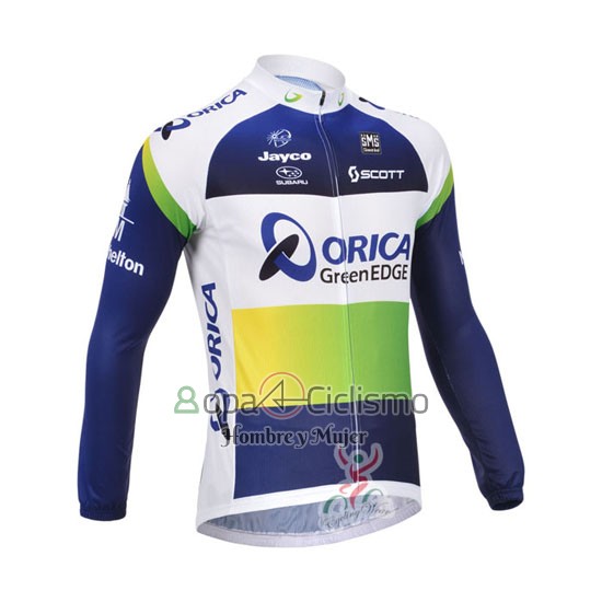 Orica Verdeedge Ropa Ciclismo Culotte Largo 2013 Mangas Largas Azul
